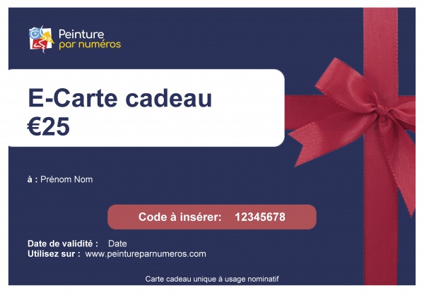 Carte cadeau 25