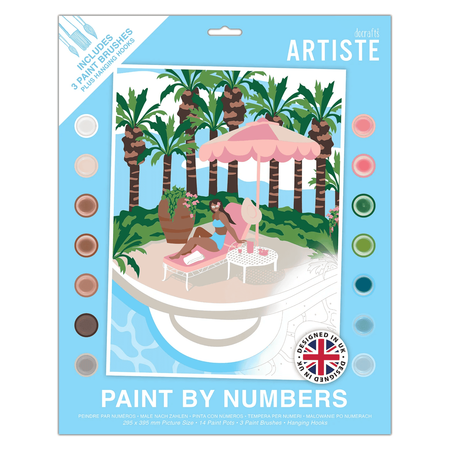 Peinture par numéros Artiste - Au bord de la piscine