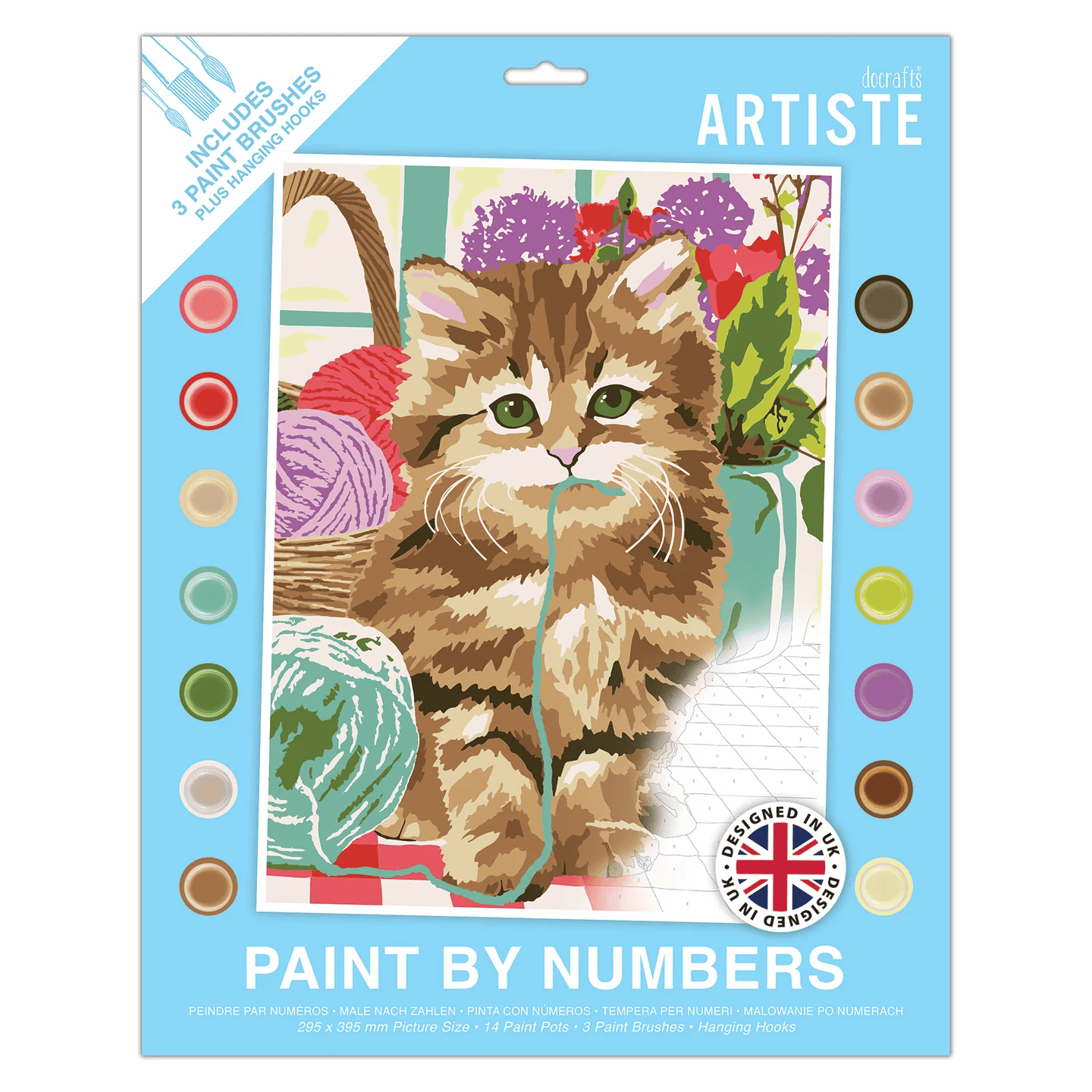 Peinture Par Numéros Tiger – Avec Cadre Et Châssis – 20x20 Cm – Idéal Déco Et Cadeau