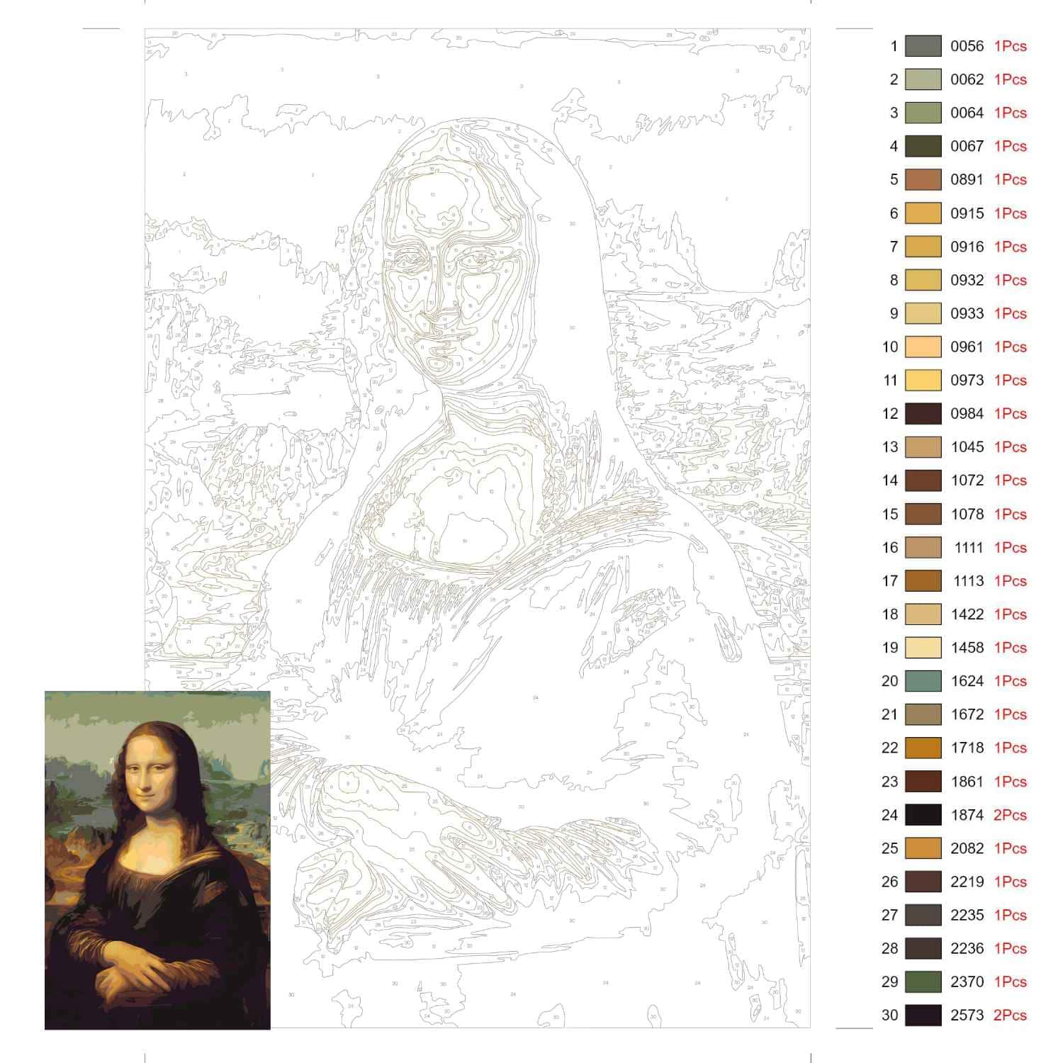 Coffret de peintures par numéro Pinkoween | Kit créatif DIY - Maison