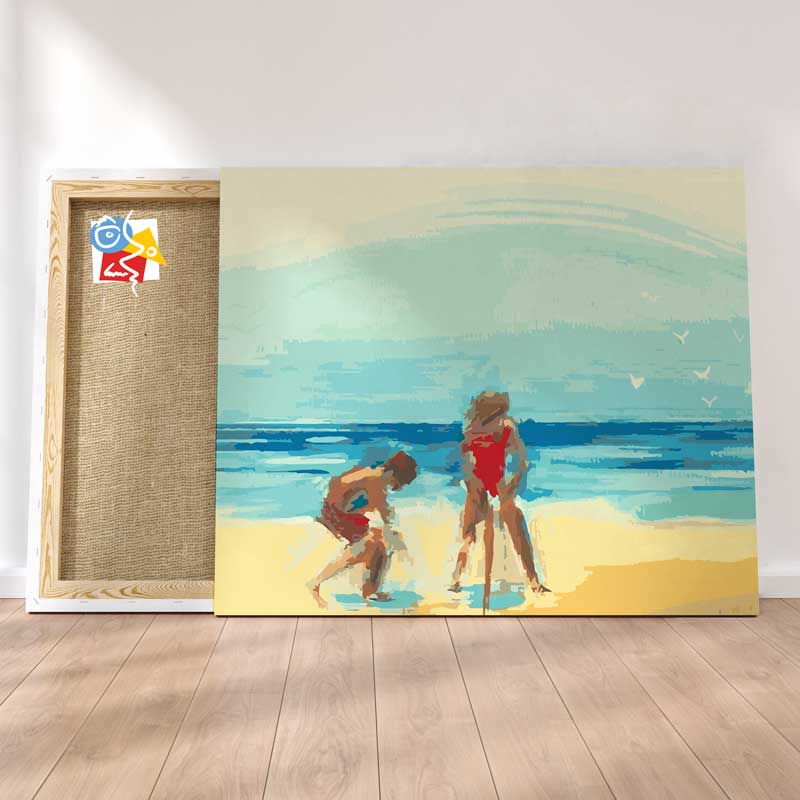Enfants Jouant Sur La Plage