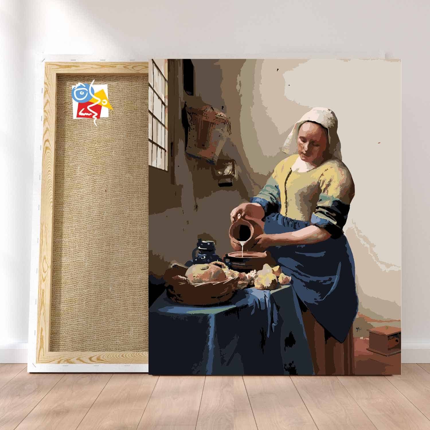 Peinture Par Numéro Adulte Avec Cadre Vermeer La Jeune Fille À La