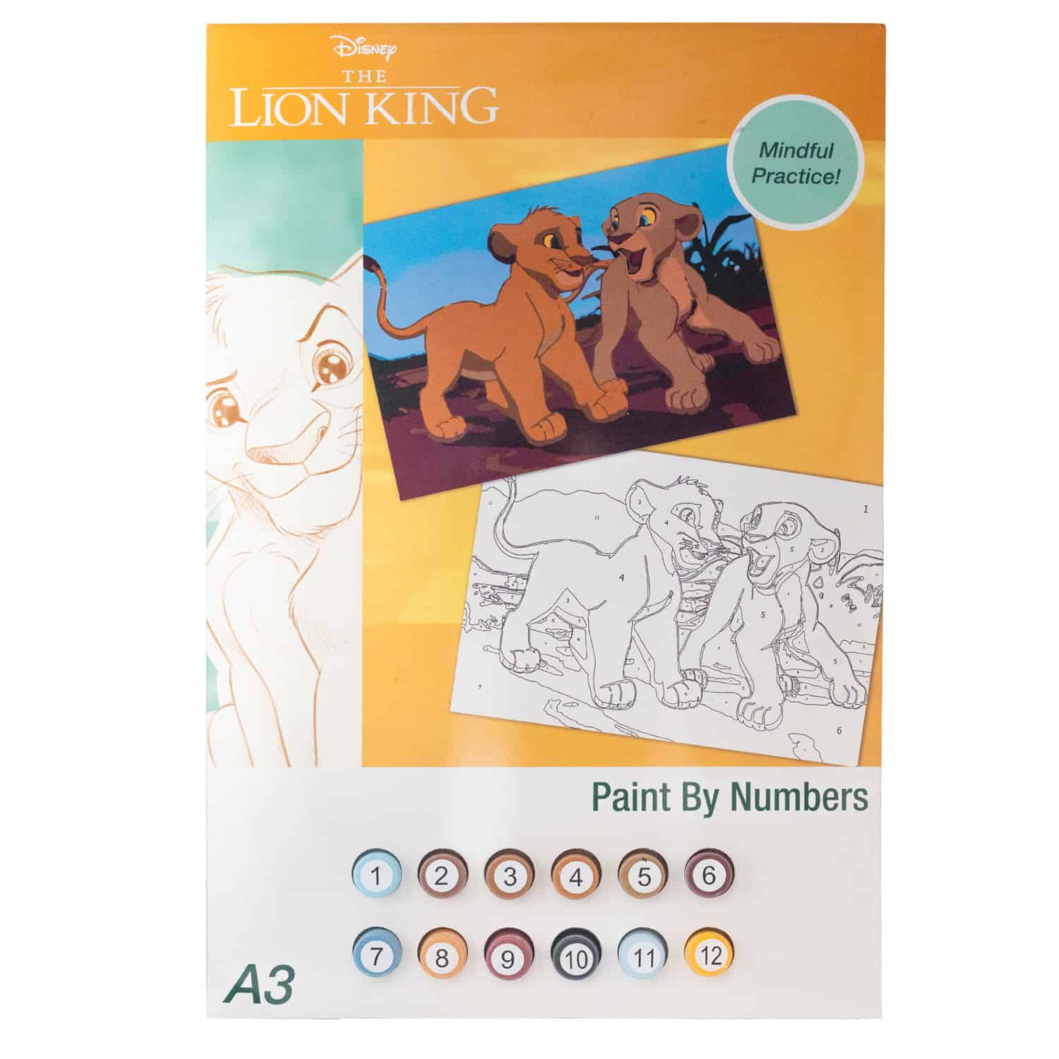 Peinture par numéros Le Roi Lion (Disney)