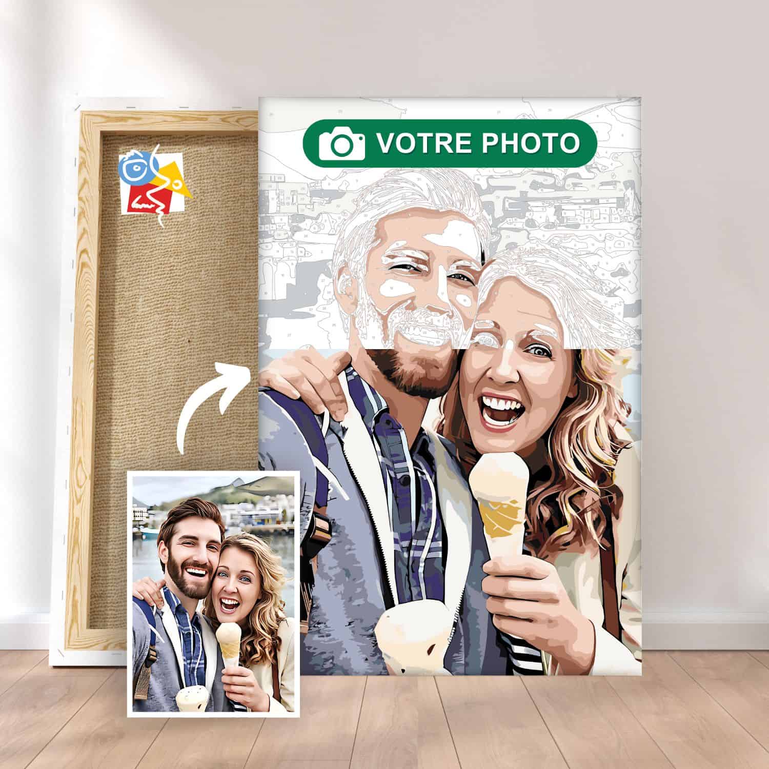 Bemaystar Peinture Numero Adulte Personnalisé – Kit de Peinture au Numéro Personnalisé Photo, DIY Peinture par Numero Adulte, Cadeau pour Couples, Famille, Amis et Animaux, Décoration Murale Bemaystar Peinture Numero Adulte Personnalisé – Kit de Peinture au Numéro Personnalisé Photo, DIY Peinture par Numero Adulte, Cadeau pour Couples, Famille, Amis et Animaux, Décoration Murale