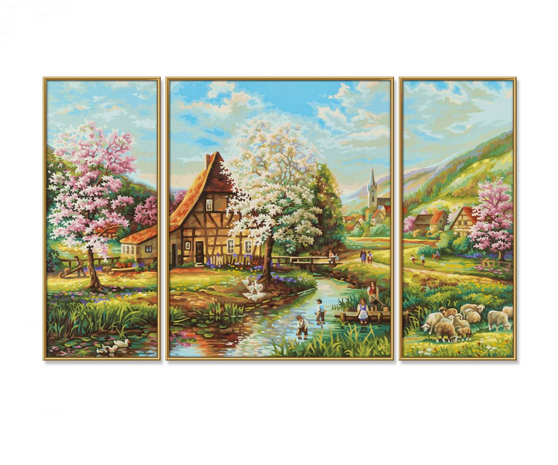 Peinture par numéros - Affiche de voyage Toscane en fleurs – Figured'Art Peinture par numéros - Affiche de voyage Toscane en fleurs – Figured'Art