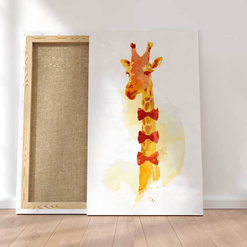 Girafe lgante (toile monte)